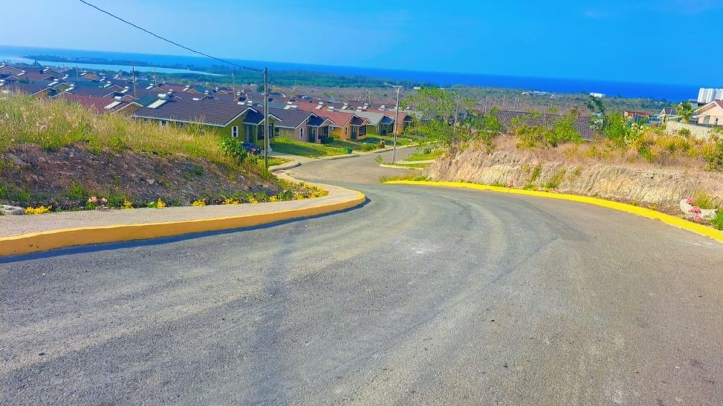 Road with sea view